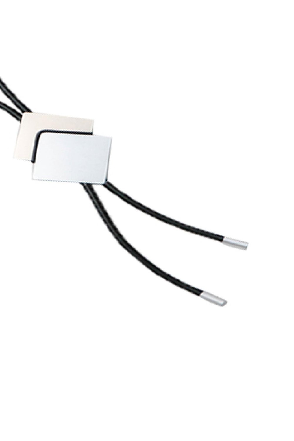 Necklace Statement Square Black Aluminum XL h5Picture2